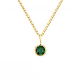 Fashion Personality Element Birthstone Necklace (Option: May)