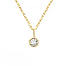 Fashion Personality Element Birthstone Necklace (Option: April)