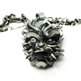 Silver Gold Green Rhinestone Wild Game Animal Chain Necklace (Option: Samurai-50cm)