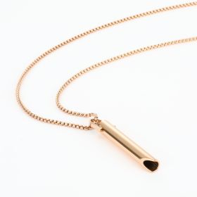 Adjustable Relieve Pressure Ornament Stainless Steel Decompression Necklace (Option: Rose Gold)