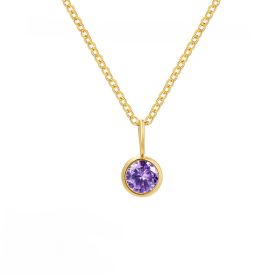 Fashion Personality Element Birthstone Necklace (Option: 2 Months)