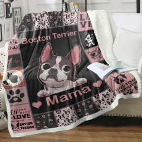 Boston Terrier Blanket for Dog Lovers, Plush Fleece Throw - Super Soft Cozy Frenchie Dog Blankets for Women (size: 150x200cm)