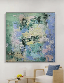 Abstract Oil Painting On Canvas Modern Oil Painting Hand Painted Large Wall Art For Home Decor (Style: 01, size: 60x60cm)