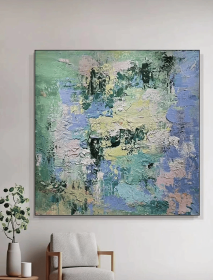 Abstract Oil Painting On Canvas Modern Oil Painting Hand Painted Large Wall Art For Home Decor (Style: 01, size: 50x50cm)
