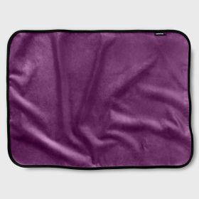 Liberator Mini Fascinator Throw - Moisture-proof Sensual Blanket, Microvelvet Black (Color: Aubergine)