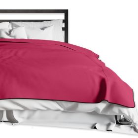 Liberator King Fascinator Throw - Moisture-Proof Sensual Blanket, Microvelvet Black (Color: Merlot)