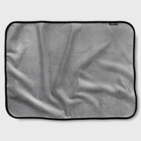 Liberator Mini Fascinator Throw - Moisture-proof Sensual Blanket, Microvelvet Black (Color: Grey)