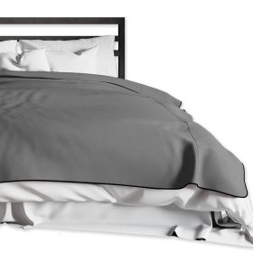 Liberator King Fascinator Throw - Moisture-Proof Sensual Blanket, Microvelvet Black (Color: Grey)