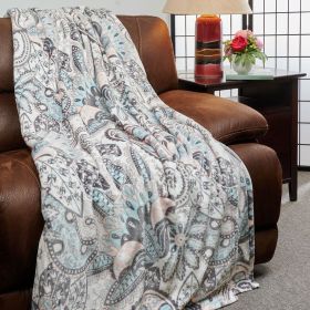 Kathy Ireland Flannel Fleece Blanket (Color: Isabelle, size: Twin)