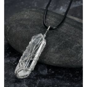 Amorphous Accessory Crystal Pendant Size Random (Option: Antique Silver)