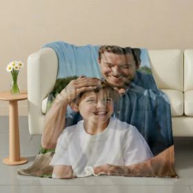Custom Blankets Flannel With Photo Upload For Mother's Day - Must Upload The Image (Option: 40inchx50inch)